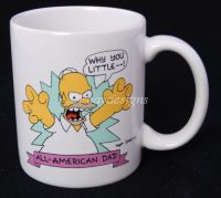 The Simpsons ALL AMERICAN DAD Homer Coffee Mug Vintage 90